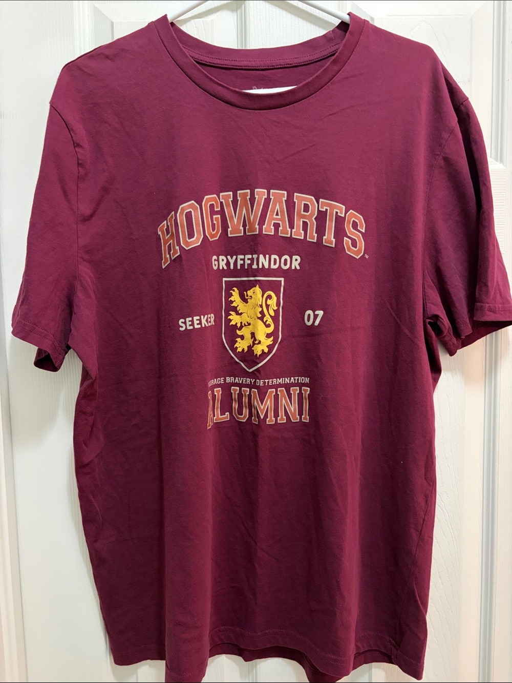 Harry Potter Gryffindor Alumni Short Sleeve Tee - Maroon
